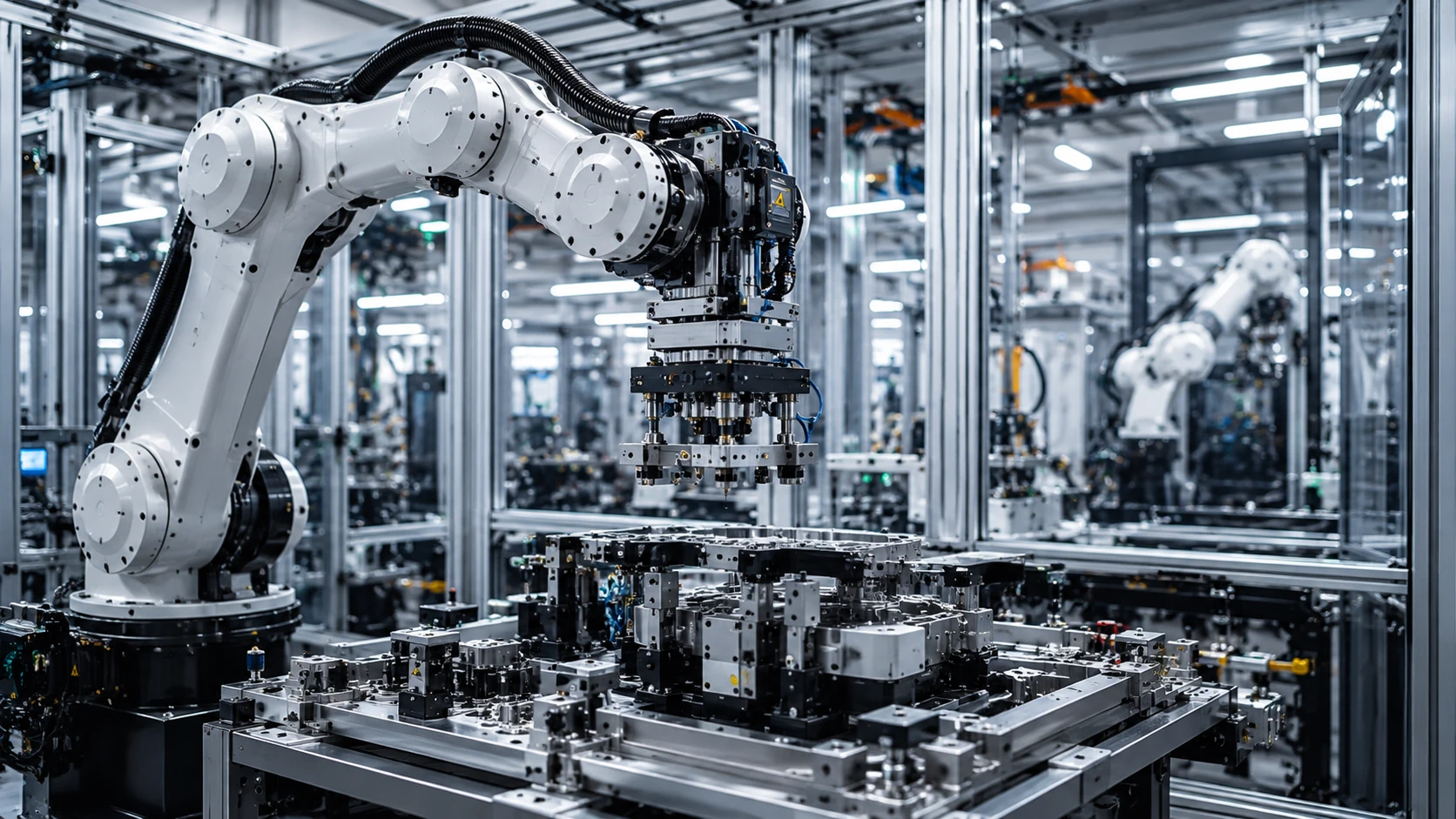 Robotikzelle für Bauteilmontage